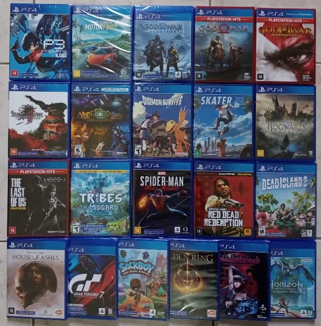 Jogos ps4 novos valores na descrição do anúncio