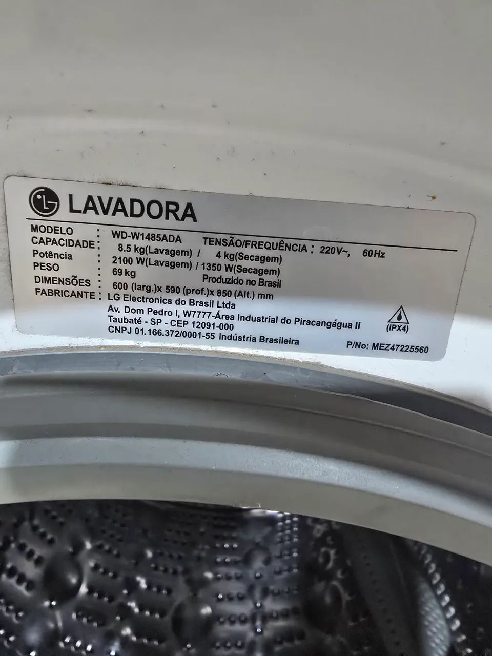 Lva e Seca LG 8,5kl - Foto 4