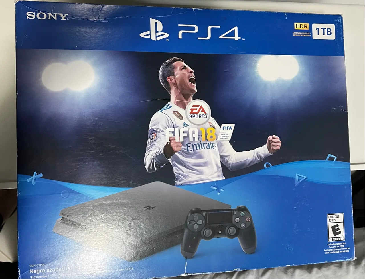 Ps4 Slim 1T - Caixa, acessorios e 10 Jogos
