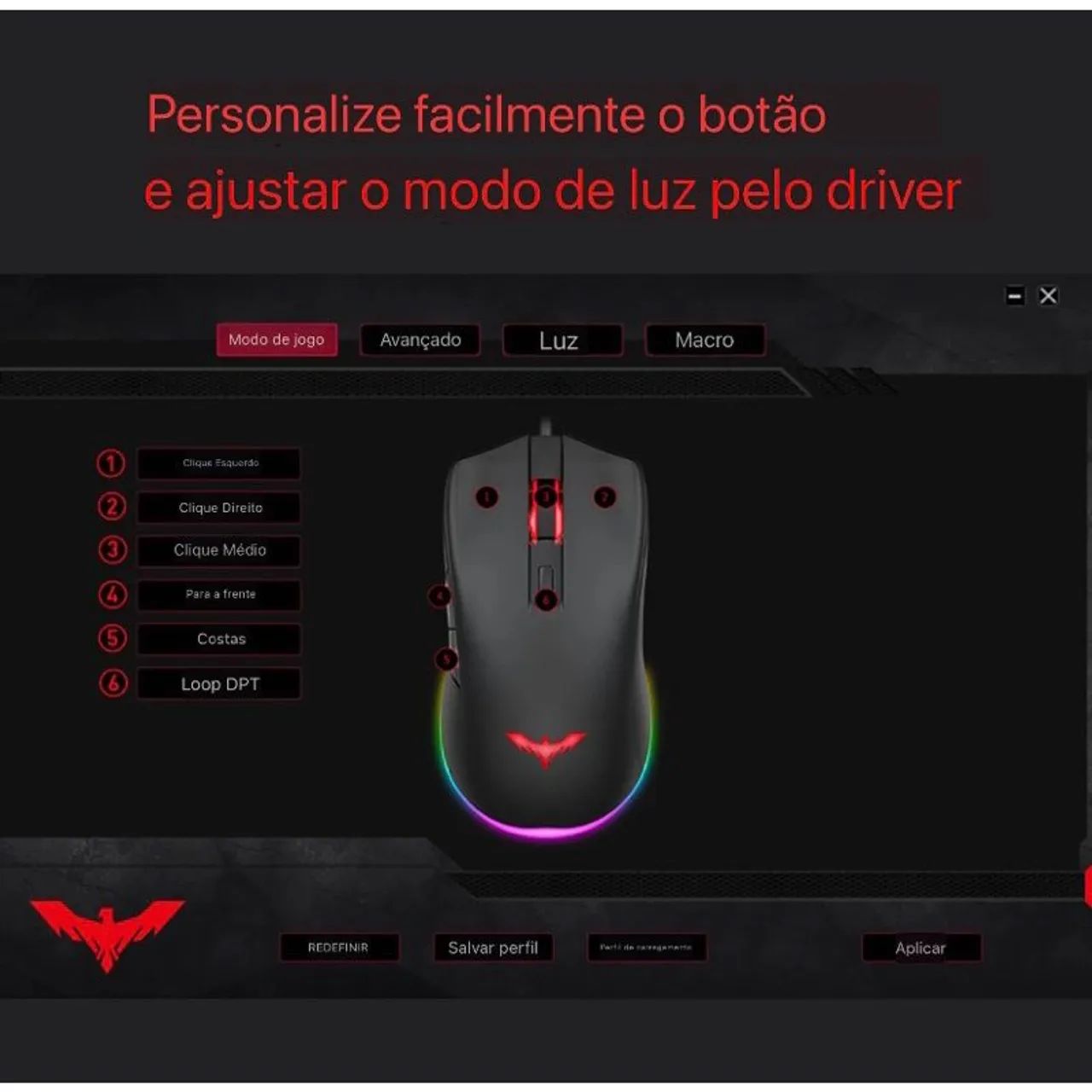 Mouse Gamer Havit RGB - Alta Performance - Foto 5