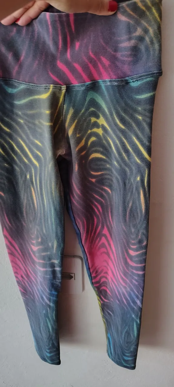 Calça Legging Estampada Colorida - Fitness