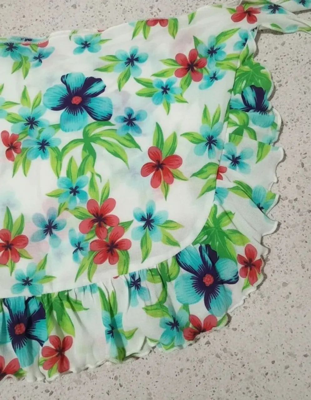 água doce canga estampada floral - Foto 4