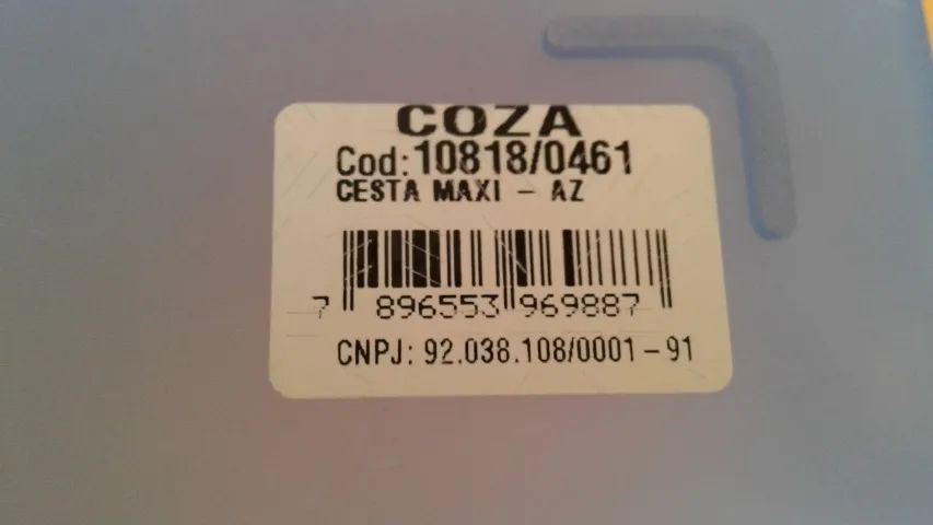 Cesta Organizadora Retangular Maxi 16,6x38,2cm  - Coza - Foto 5