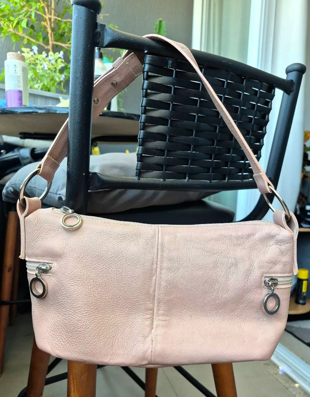 Bolsa de ombro de couro Corello - usada