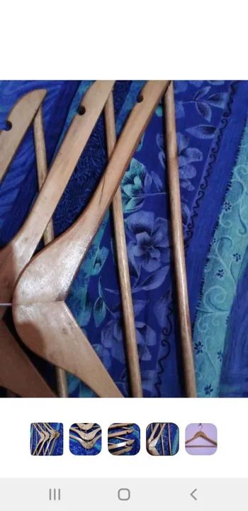 Cabide de madeira para roupas - Foto 5