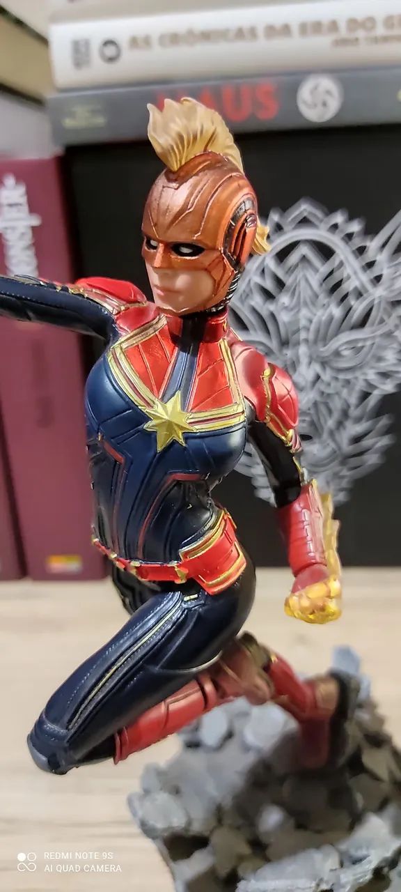 Capitã Marvel BDS Art Scale 1/10 - Iron Studios (MÁSCARA DESBOTADA) - Foto 4