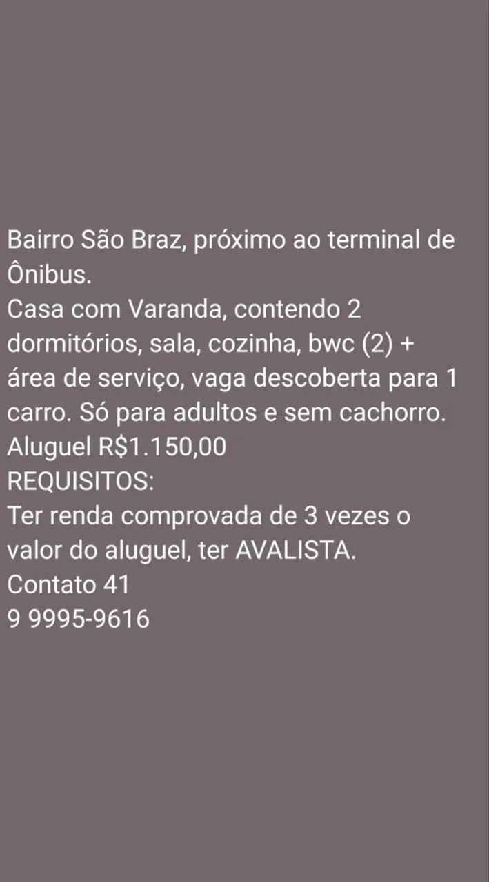 Alugo casa 2 dormitórios  - Foto 3