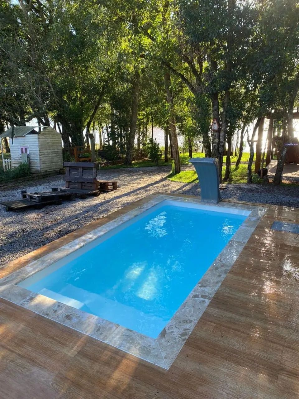 Piscina medida 4,0 x 2,0 x 1,40m - Instalada - Leia a descrição - Foto 3