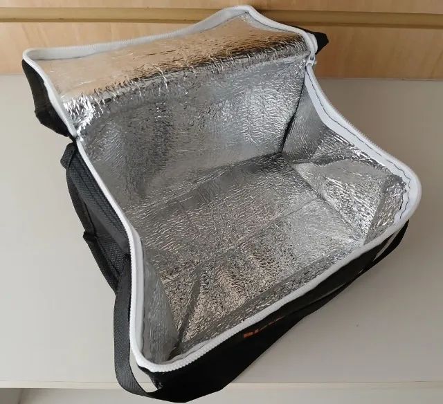 Bolsa Marmita Lancheira Térmica Trabalho Escolar Fitness retangular