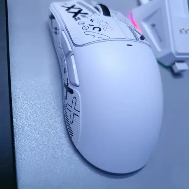 Mouse Gamer Attack Shark X11 Tri Mode 22000dpi Paw3311 Dock Branco Novos - Promoção ! - Foto 3