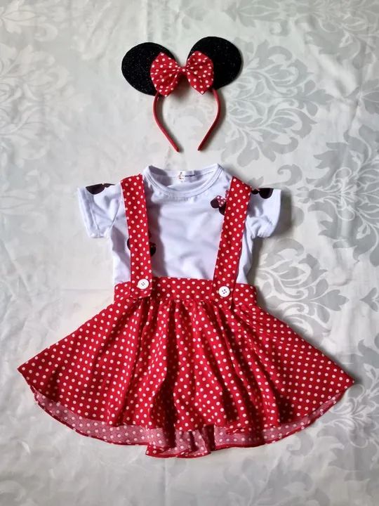 Fantasia Minnie Vermelha Infantil - Foto 6