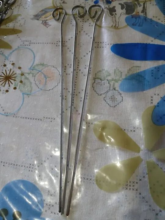 ESPETOS DE CHURRASCO EM INOX - 60 PEÇAS SEMINOVOS - Foto 3