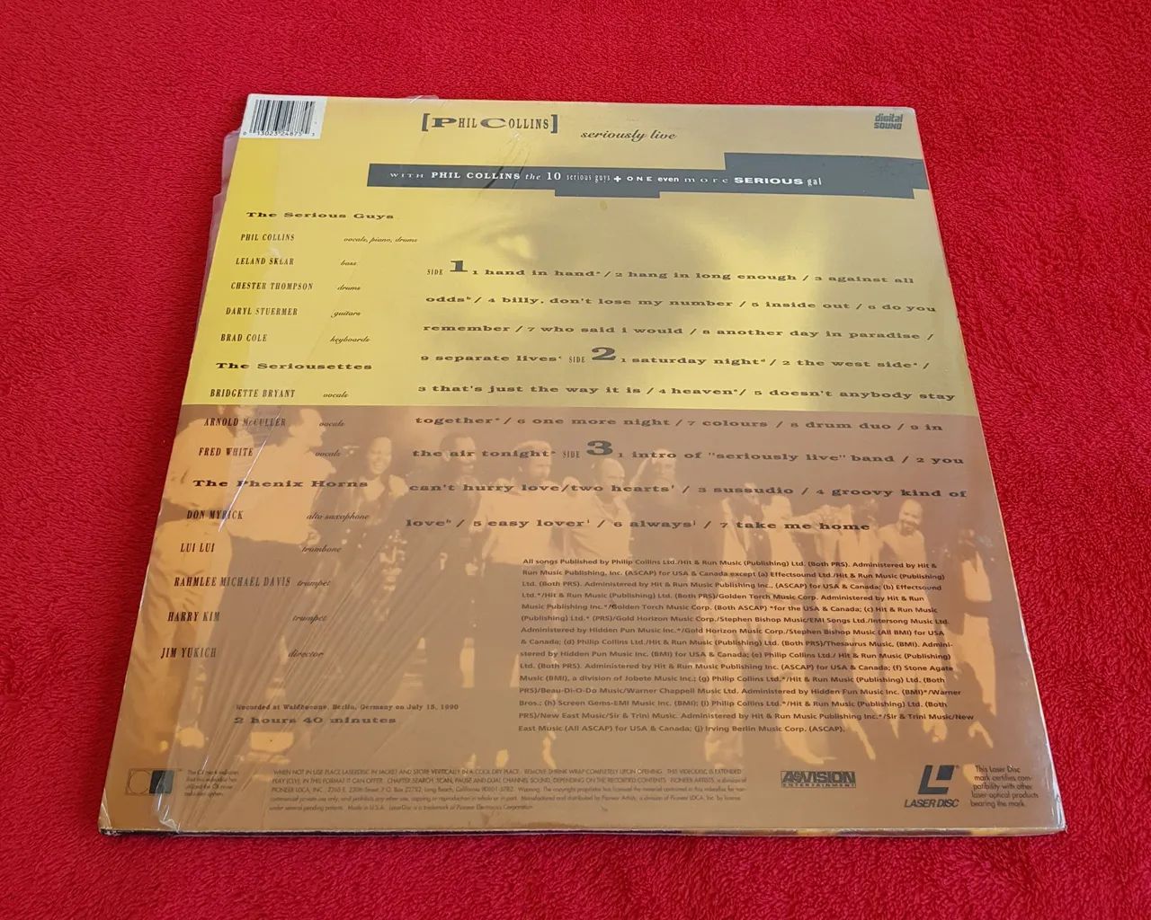 LD Laser Disc duplo - Phil Collins - Seriously Live - Foto 2