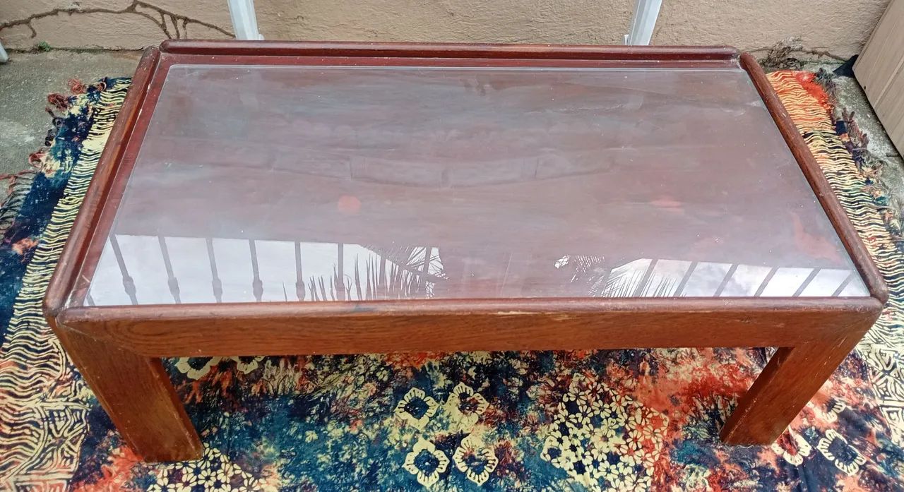 Mesa de Centro Retangular com Tampo de Vidro64842835466243124