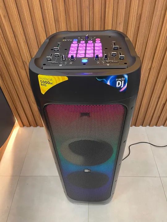 Caixa de Som Bluetooth 5000W RMS com Função DJ - Foto 4