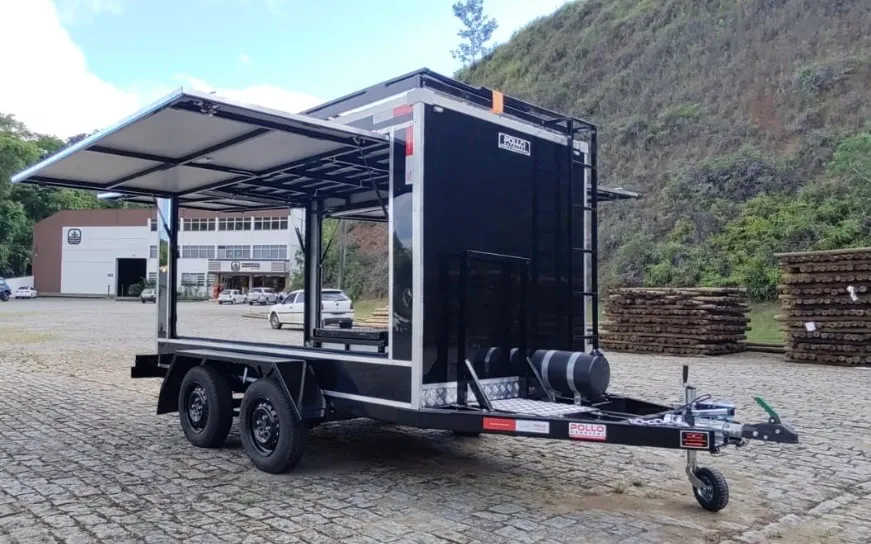 Carretinha Reboque drone para Pulverização