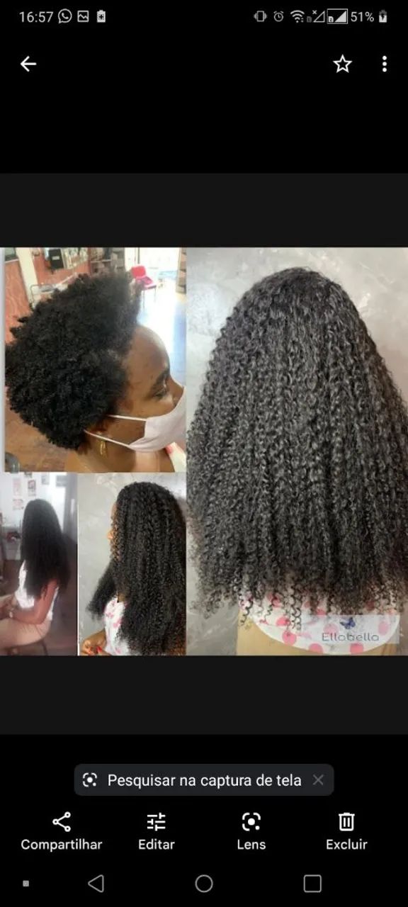 Colocação / Aplicação mega Hair 