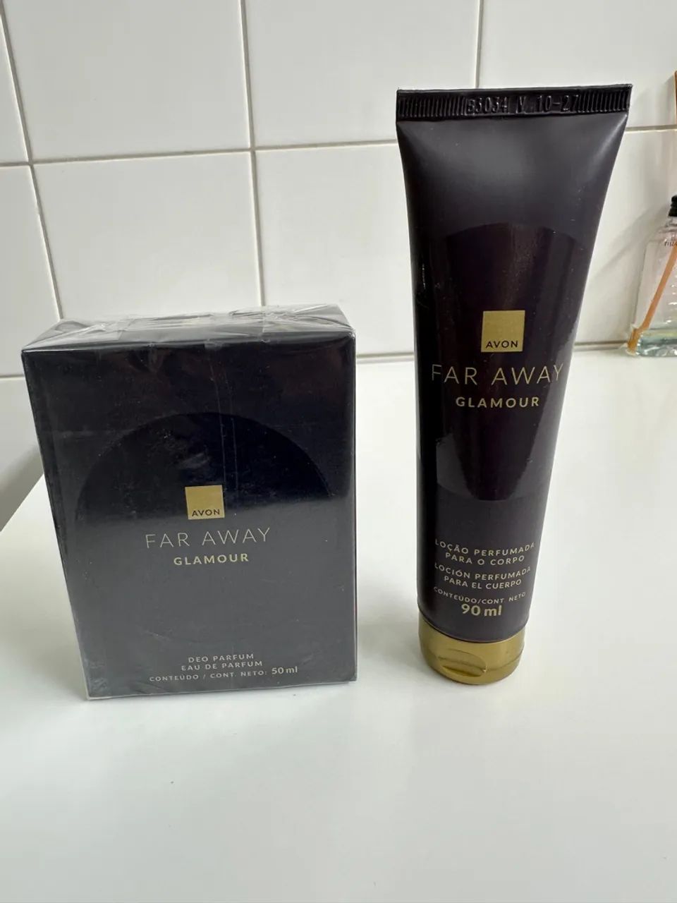Kit Avon Far Away Glamour - Deo Parfum + Loção - Foto 4