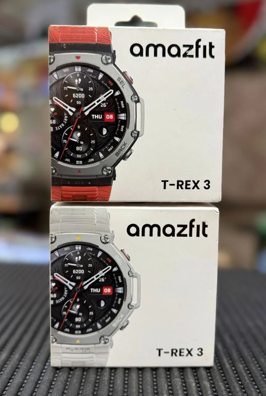 Amazfit T-Rex 3 Prata e Preto/vermelho NOVO GARANTIA DE 6 MESES  - Foto 2