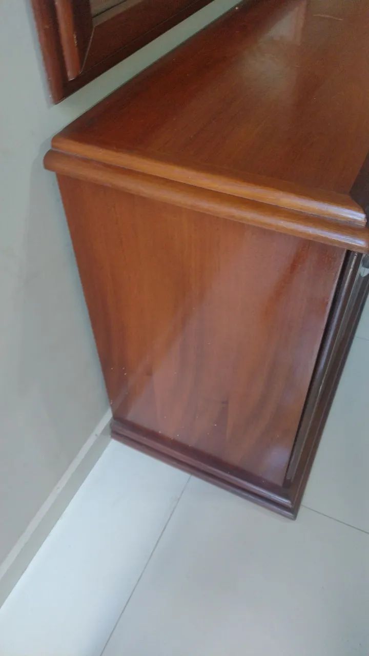 Espelho de madeira com moldura para quarto ou sala - Foto 5