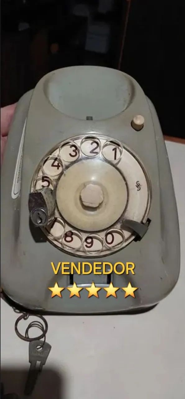 Telefone Antigo de Disco Siemens 