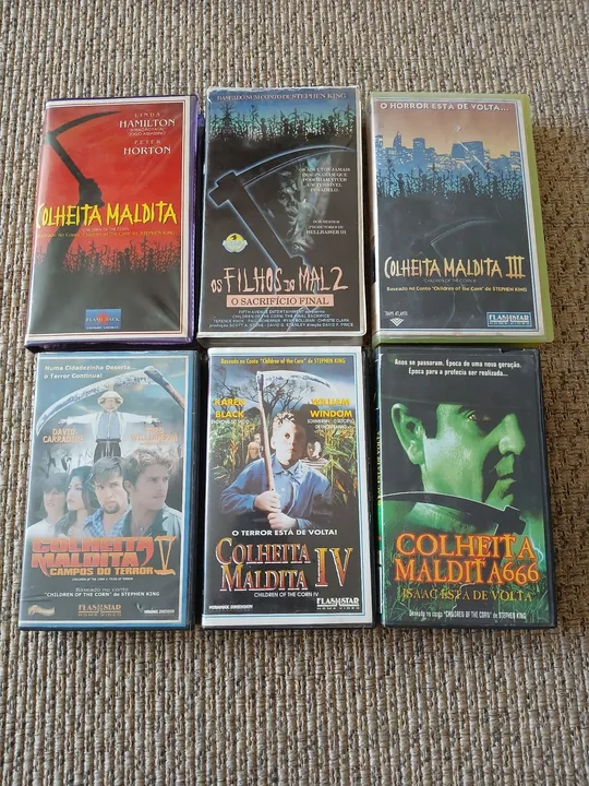 Coleção Completa em Vhs - Colheita Maldita - Raridade Absoluta