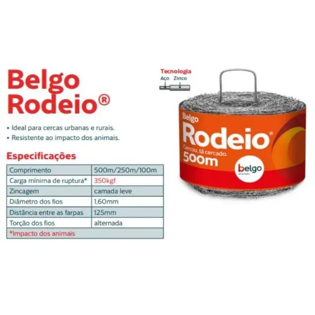 Farpado Belgo 500m ! " O melhor do mundo R$ 305,00"