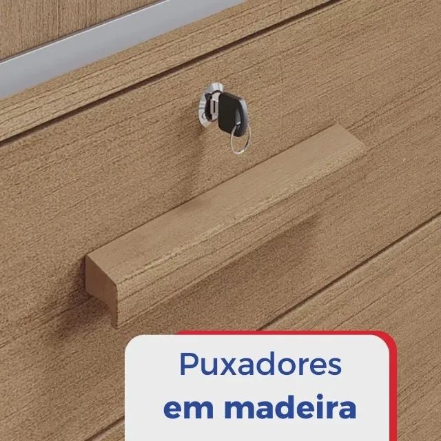 Roupeiro Meridian Plus 3 portas Branco - Foto 4