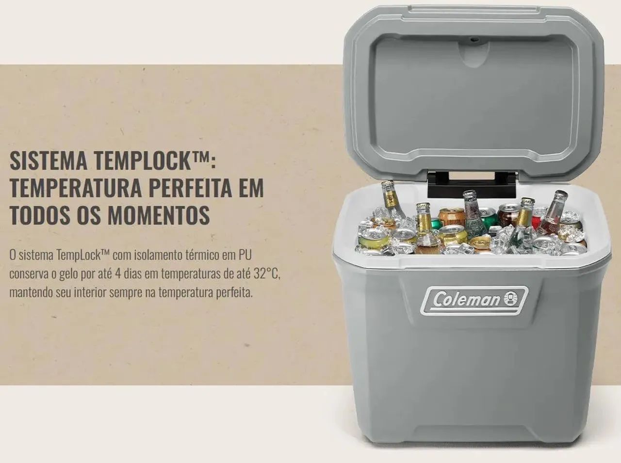 Cooler 61.5 litros Coleman - Foto 4