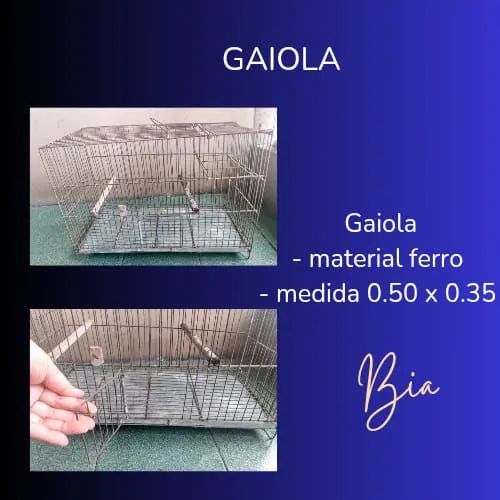 Gaiola Retangular de Ferro