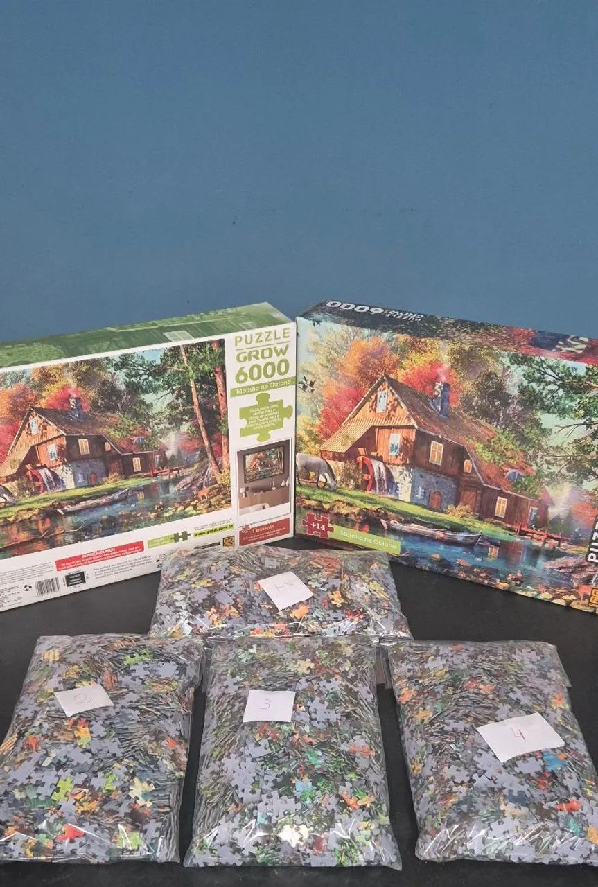 Quebra cabeça 6000 peças - Moinho no Outono - Foto 4