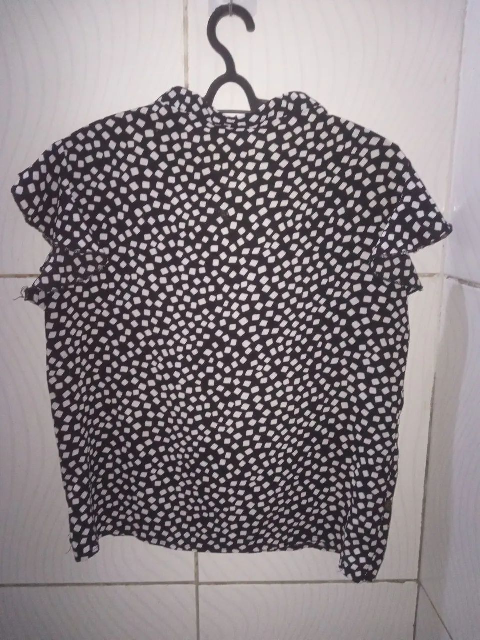 Blusa de Poá Preta Feminino G  - Foto 6