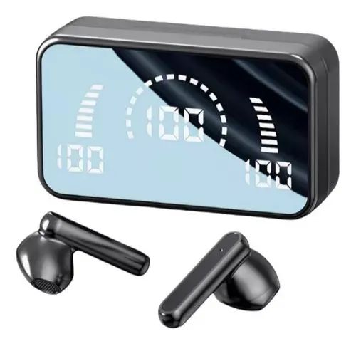 Fone de ouvido Bluetooth S20 Case Espelhado
