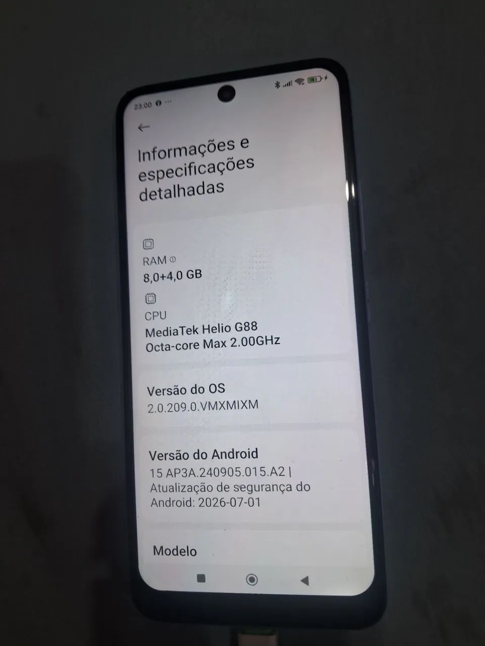 Smartphone xiaomi redmi 12 256gb 8+4 de ram usado - Foto 3