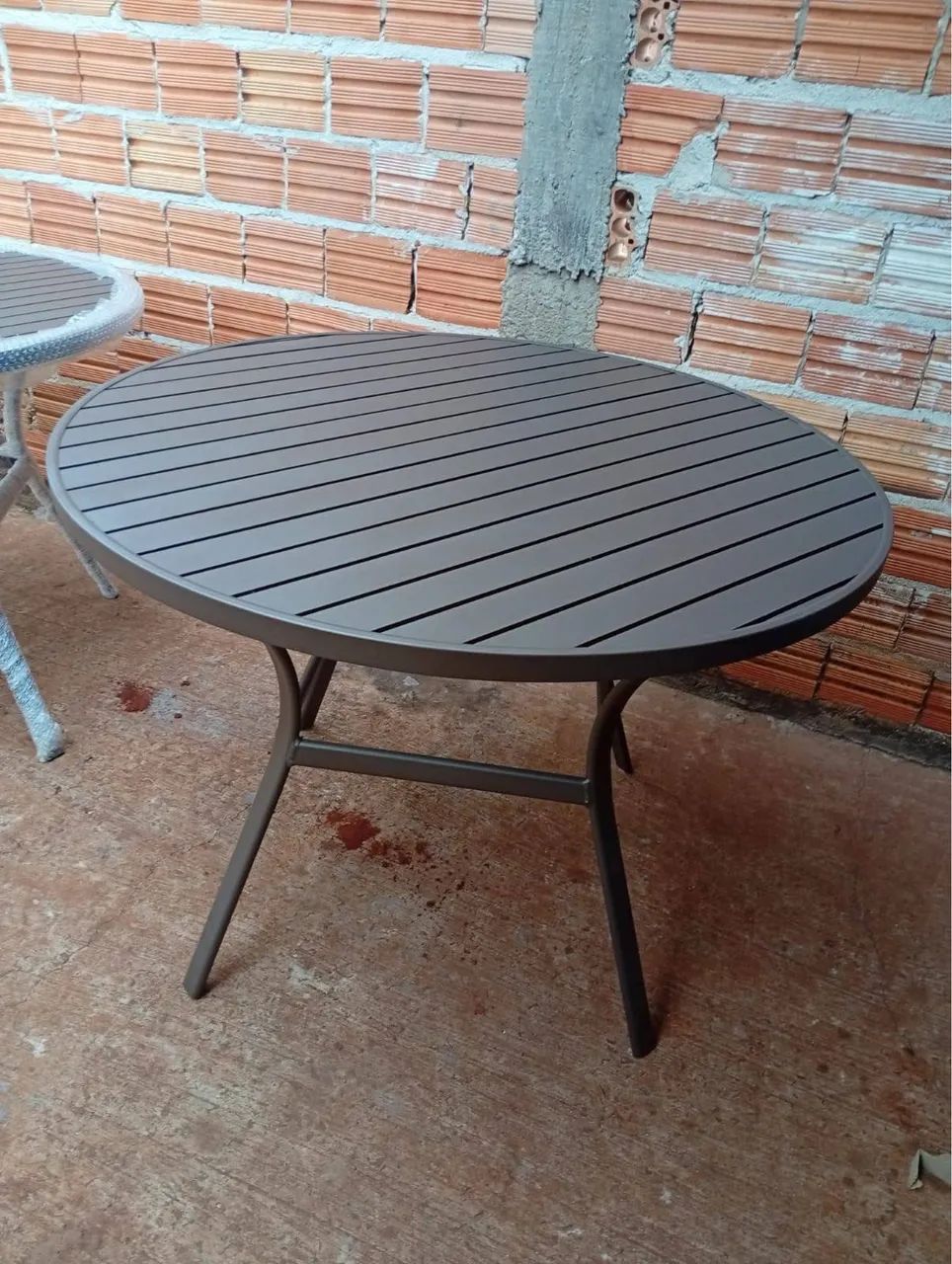 Mesa de 1,20 ripada em alumínio  - Foto 5