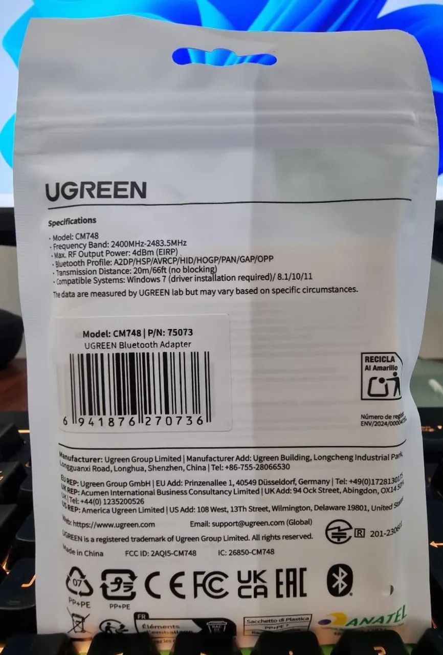 Adaptador bluetooth Ugreen 6.0 - Foto 2