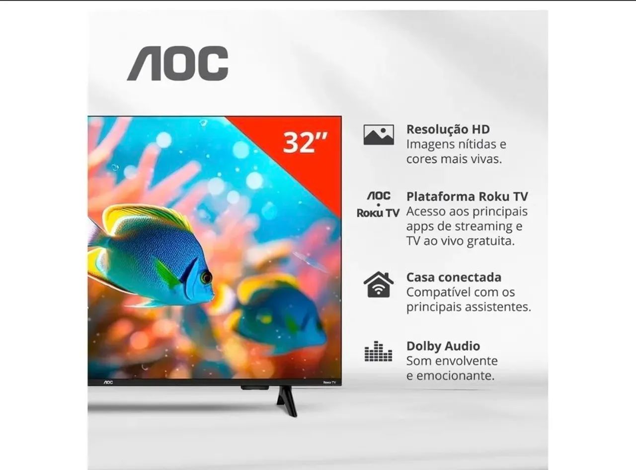 Smart TV 32 AOC Roku - Foto 4
