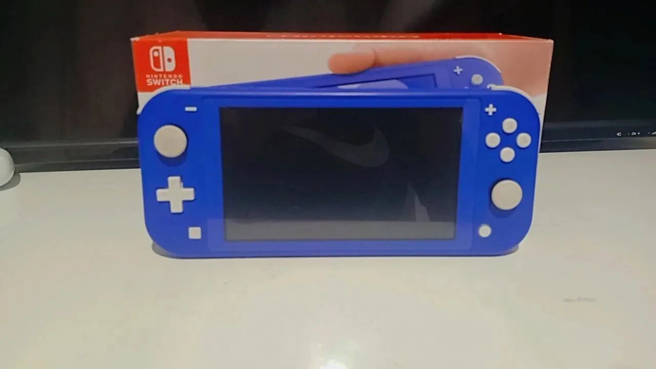 Nintendo Switch Lite Azul Desbloqueado - Completo + Brindes (7