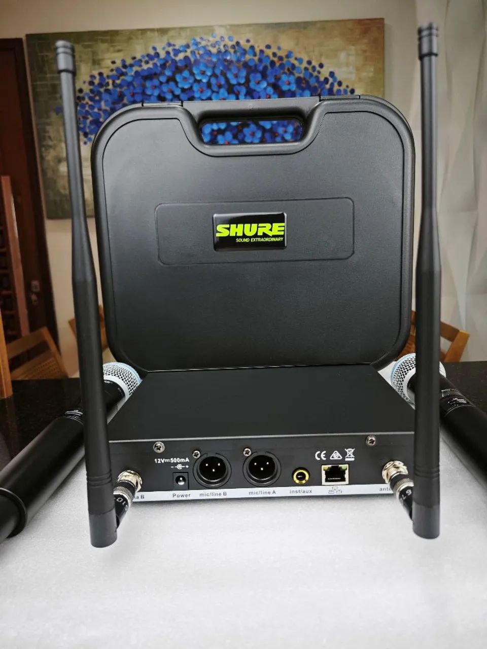 MICROFONE QXD24 PRETO DUPLO + CASE - Foto 5