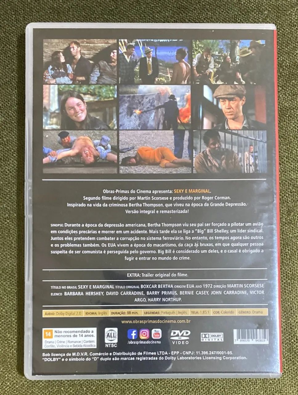 DVD Sexy e Marginal (direção: Martin Scorsese) Com Card Exclusivo