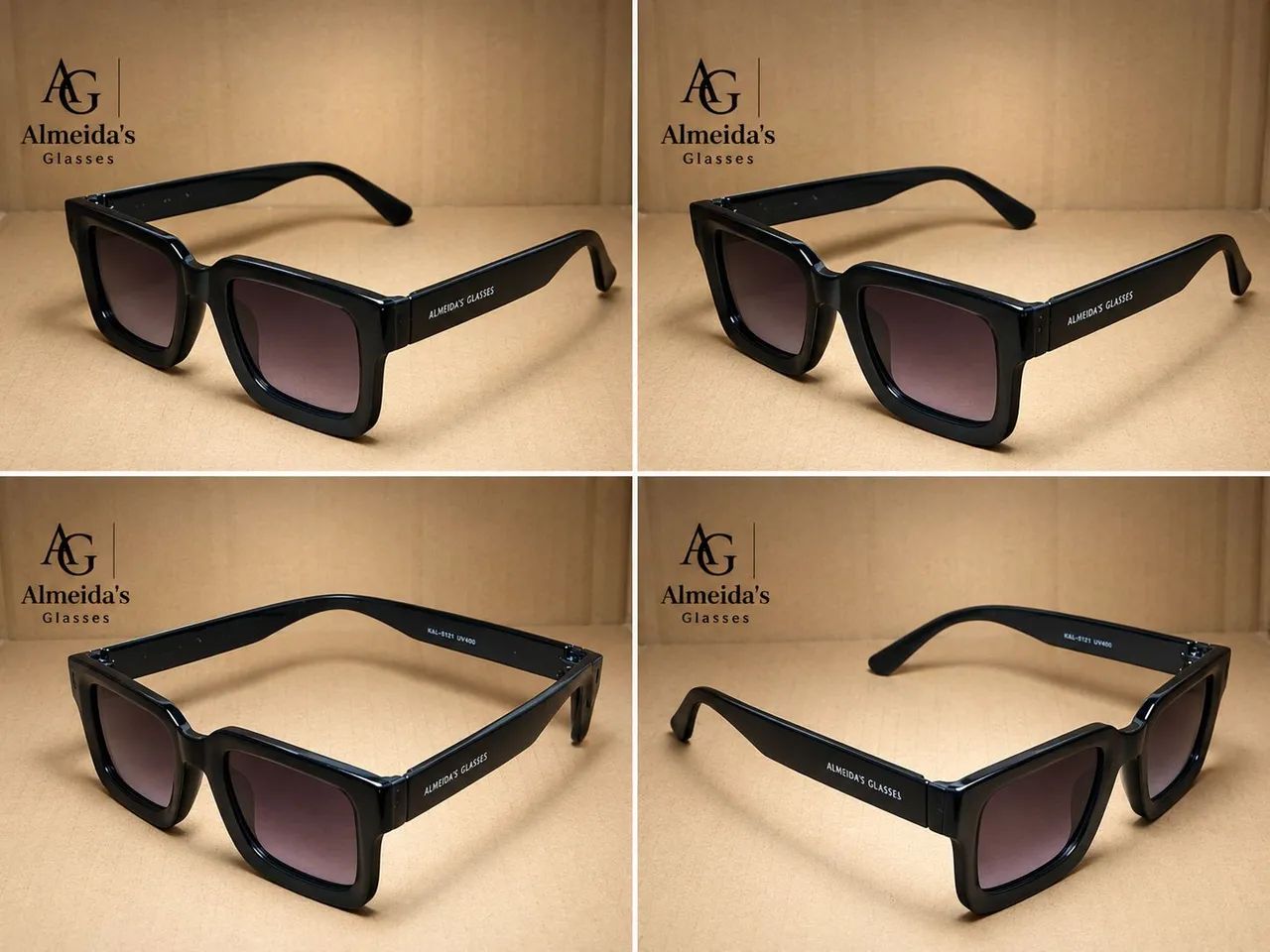 Oculos de Sol Hill preto.