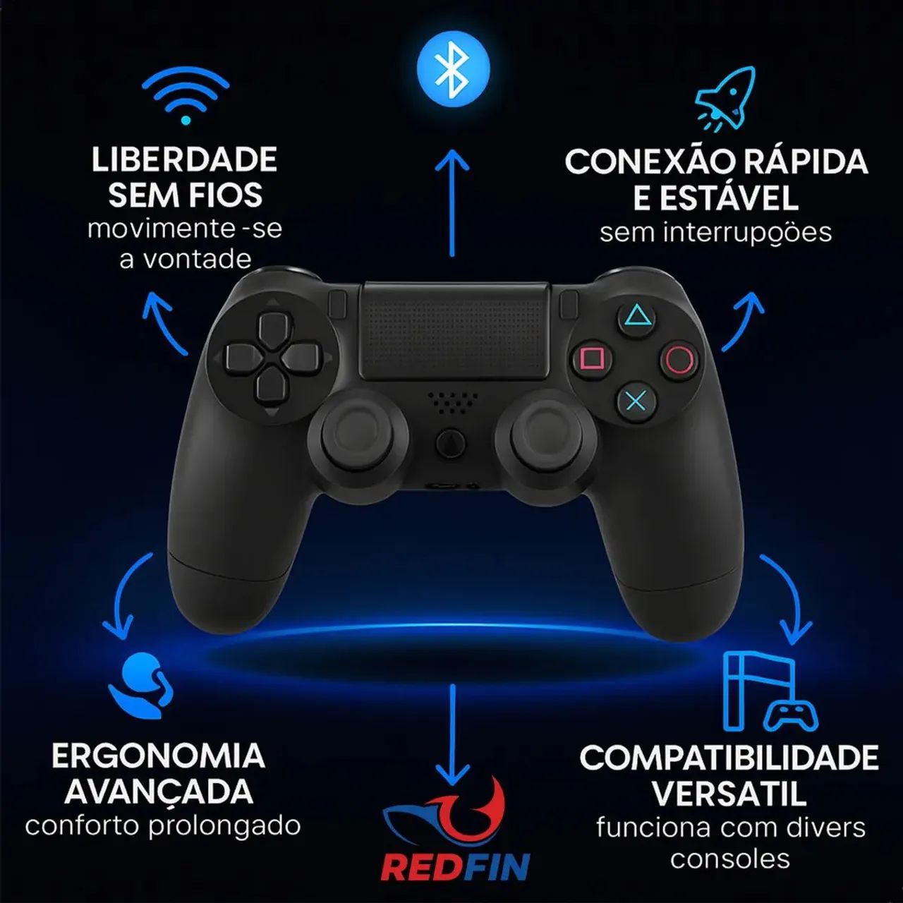 Controle ps4 - Foto 3