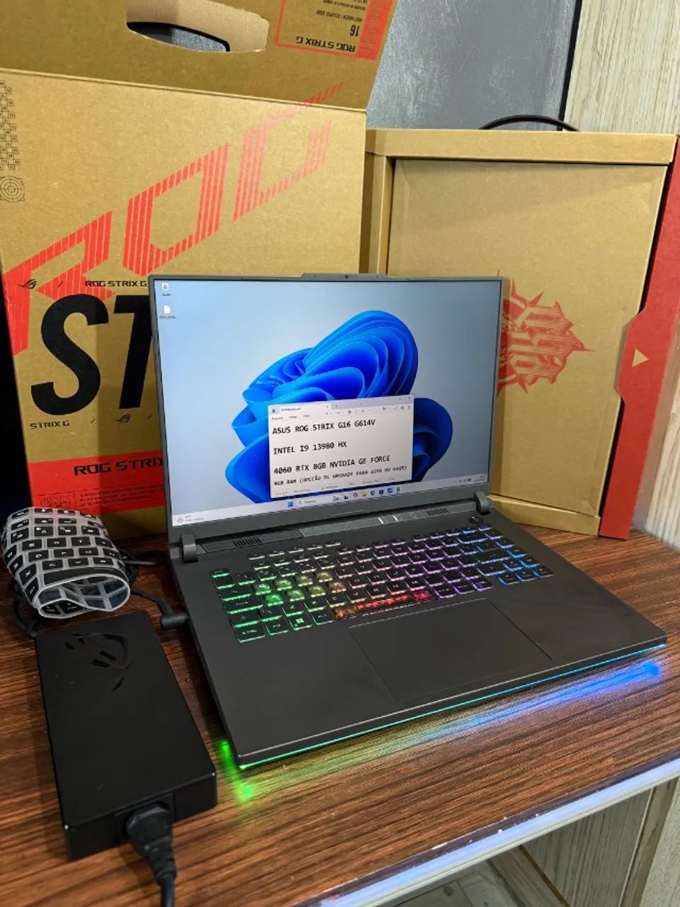 ROG STRIX G16 / I9 13ªg / 4060 RTX / NF / CAIXA - Foto 3