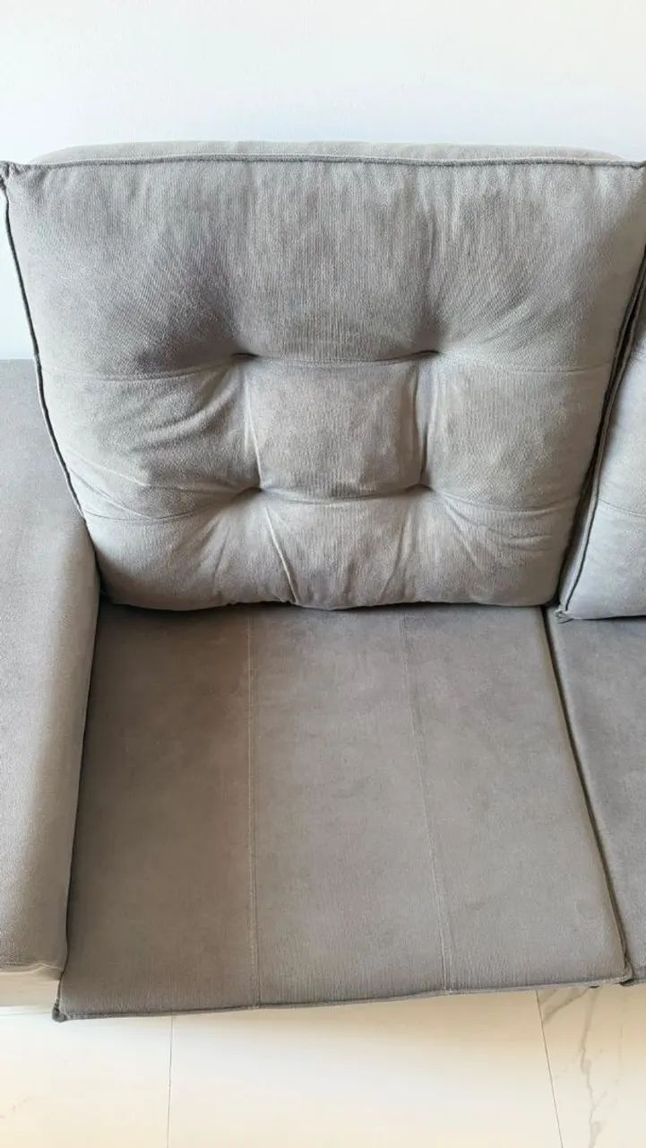 Vendo sofá retrátil 1.80 mts parcela cartão  - Foto 2