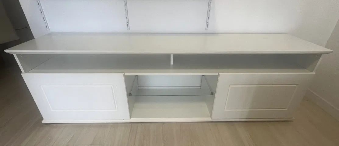 Rack branco para TV - 180 x 40 cm - Foto 2