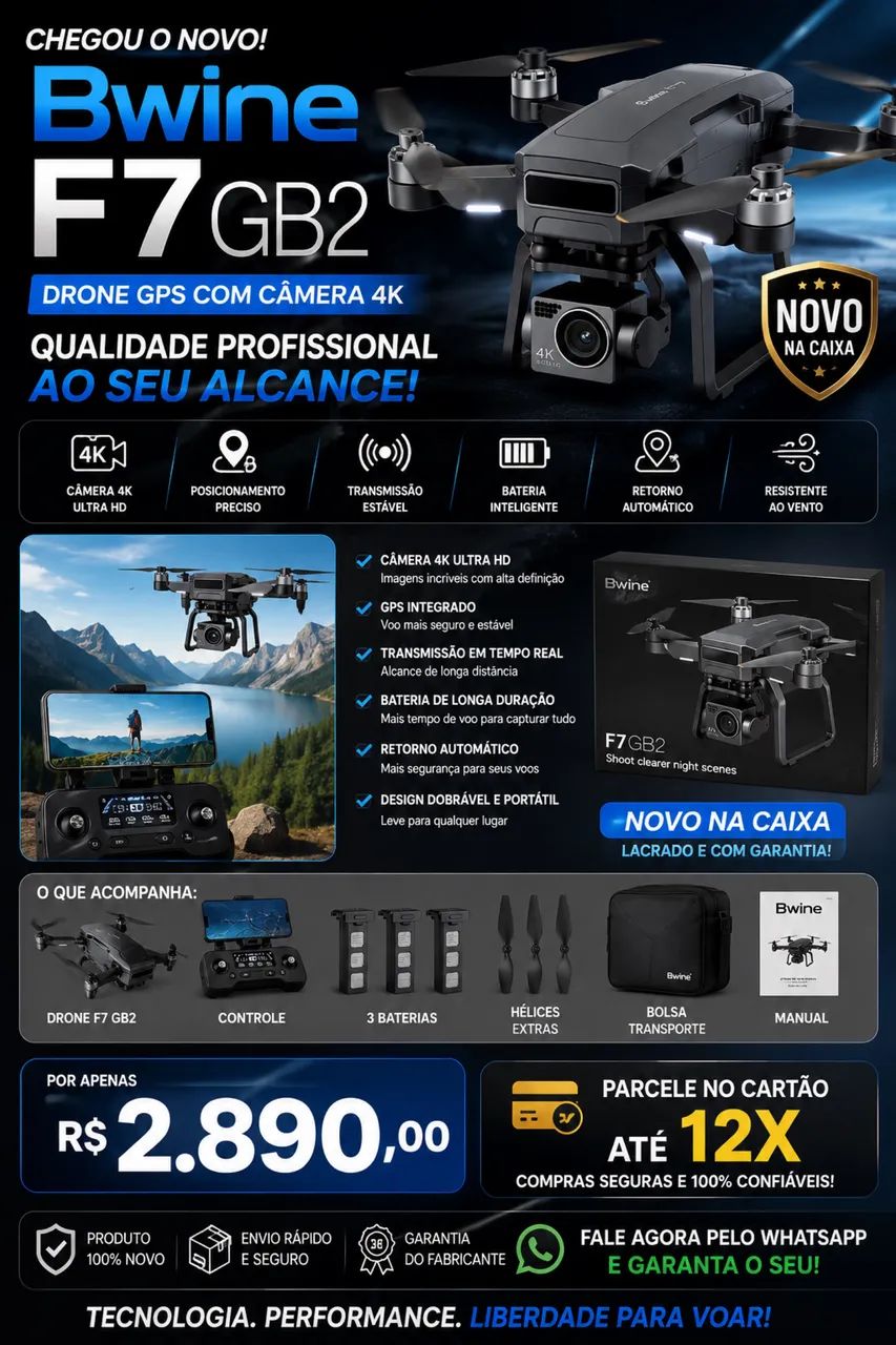 Drone na caixa 