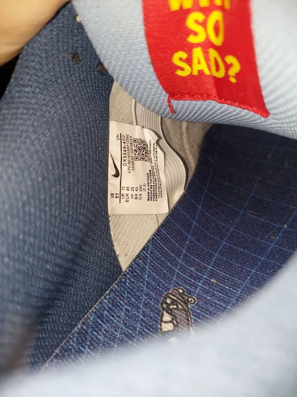 Nike SB Dunk Low - Why So Sad? Original TAM 43 - Foto 5