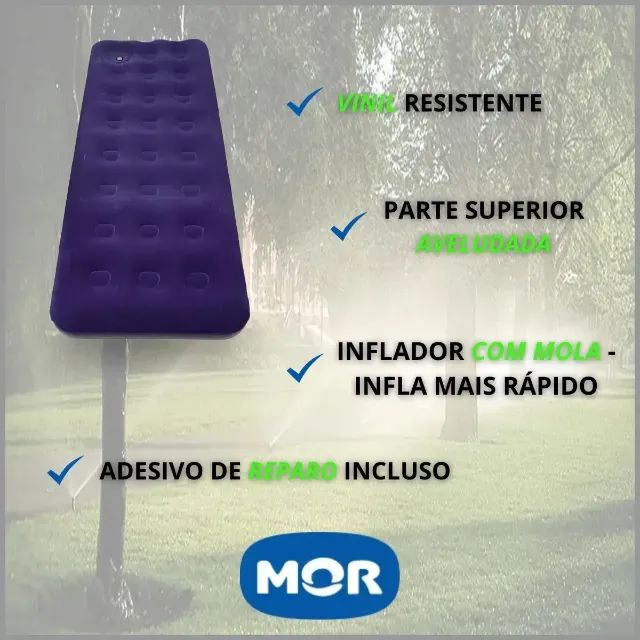 Colchão inflável solteiro MOR - Foto 3