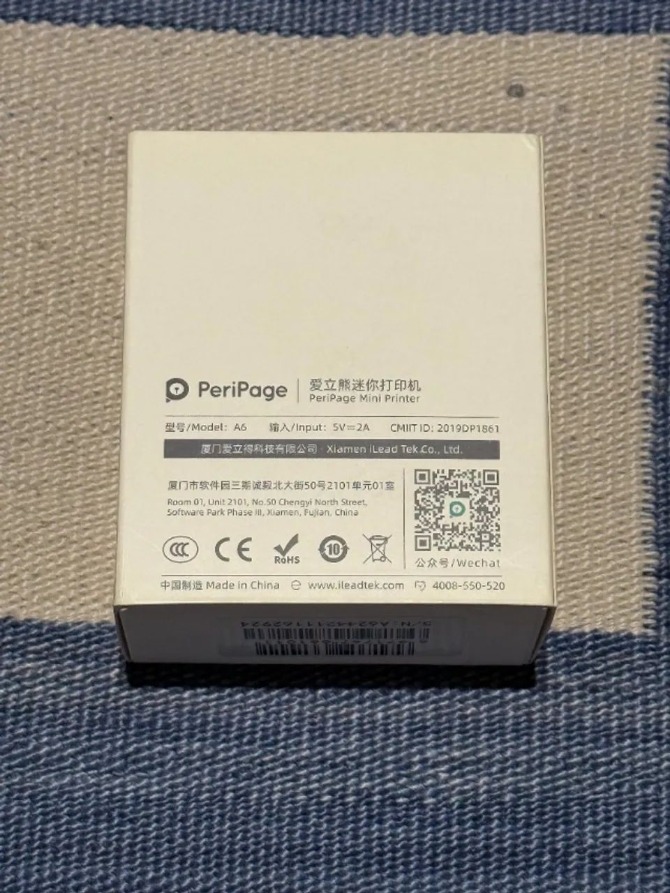 Mini Impressora Térmica PeriPage A6 203 DPI Bluetooth - Branca - Foto 5