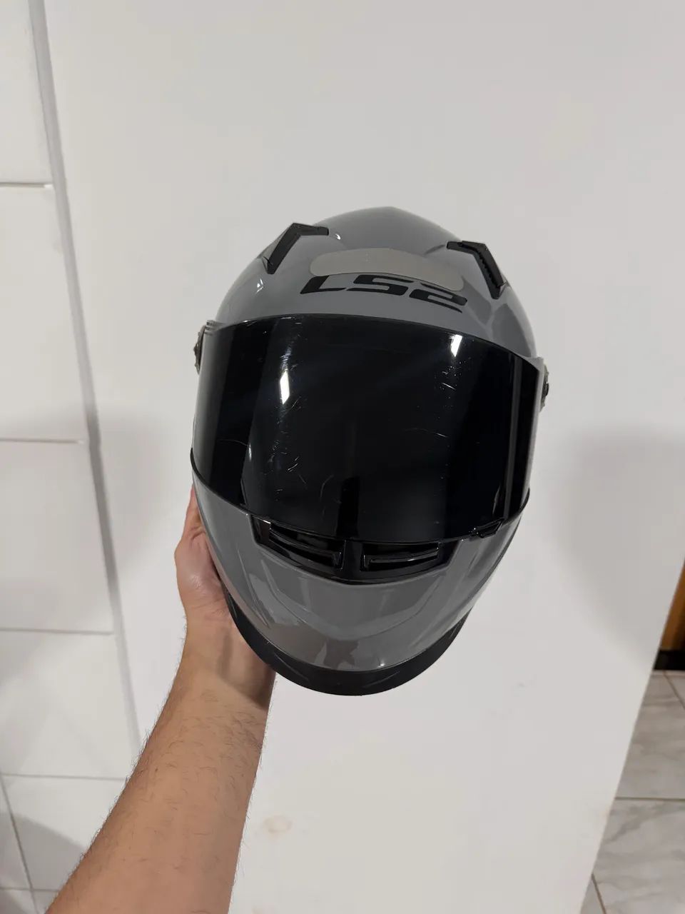 Capacete LS2 Cinza  - Foto 4